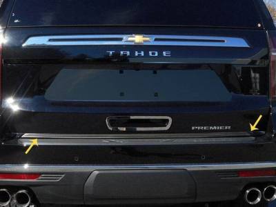 Quality Automotive Accessories - QAA RD61190 1Pc Stainless Steel Rear Deck Accent for 2021-2025 Chevrolet Tahoe
