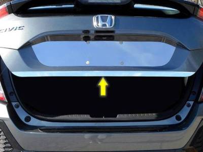 Quality Automotive Accessories - QAA RD16214 1Pc Stainless Steel Rear Deck Accent for 2016-2020 Honda Civic