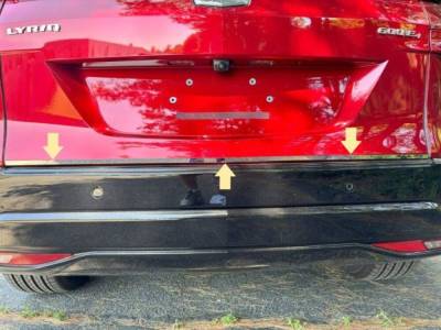 Quality Automotive Accessories - QAA RD63220 1Pc Stainless Steel Rear Deck Accent for 2023-2025 Cadillac Lyriq