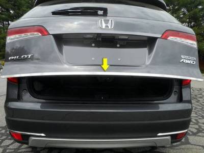 Quality Automotive Accessories - QAA RD16260 1Pc Stainless Steel Rear Deck Accent for 2016-2022 Honda Pilot