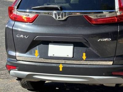 Quality Automotive Accessories - QAA RD17235 1Pc Stainless Steel Rear Deck Accent for 2017-2022 Honda CR-V