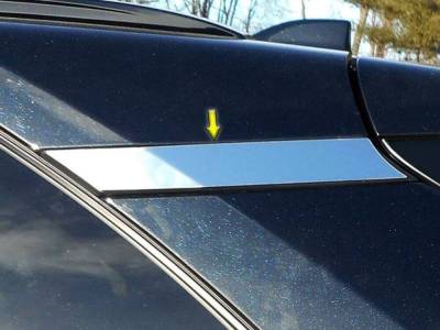 Quality Automotive Accessories - QAA RHE19180 2Pc Stainless Steel Rear Window Set for 2019-2025 Toyota Rav4
