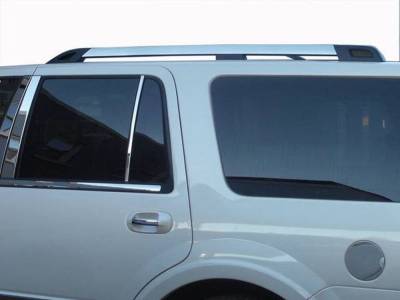 Quality Automotive Accessories - QAA RR55384 2Pc Stainless Steel Roof Rack Accent for 2008-2017 Ford Expedition
