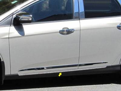 Quality Automotive Accessories - QAA TH55345 8Pc Stainless Steel Rocker Panel Trim for 2015-2018 Ford Focus