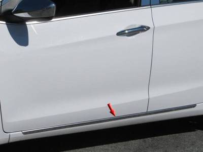 Quality Automotive Accessories - QAA TH13345 4Pc Stainless Rocker Panel Trim for 2013-2017 Hyundai Elantra