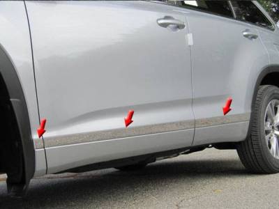 Quality Automotive Accessories - QAA TH13346 2Pc Stainless Rocker Panel Trim for 2013-2017 Hyundai Elantra