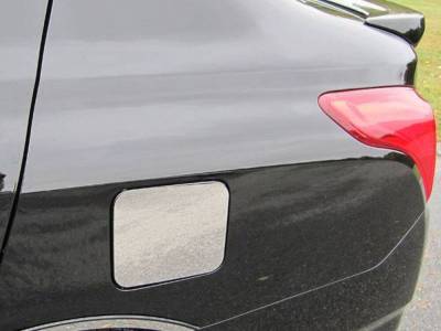 Quality Automotive Accessories - QAA GC12530 1Pc Stainless Gas Cap Door Trim for 2012-2019 Nissan Versa
