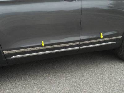 Quality Automotive Accessories - QAA TH16214 4Pc Stainless Steel Rocker Panel Trim for 2016-2020 Honda Civic