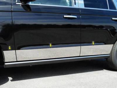 Quality Automotive Accessories - QAA TH58160 8Pc Stainless Steel Rocker Panel Trim for 2018-2024 Chevy Equinox