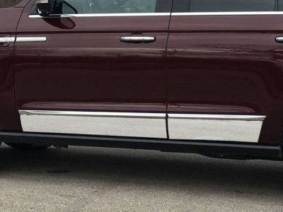 Quality Automotive Accessories - QAA TH58384 6Pc Stainless Steel Rocker Panel Trim for 18-25 Ford Expedition