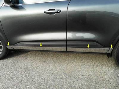 Quality Automotive Accessories - QAA TH60330 6Pc Stainless Steel Rocker Panel Trim for 2020-2025 Ford Explorer