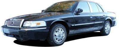 Quality Automotive Accessories - QAA TH32482 8Pc Stainless Rocker Panel Trim for 1992-2010 Ford Crown Victoria