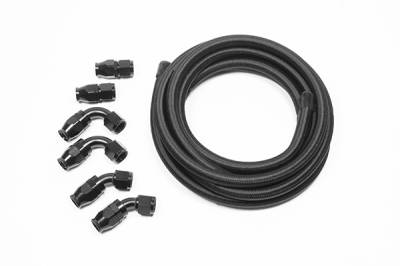 RADIUM Engineering - RADIUM Engineering 20-1210 10AN Universal PTFE Hose Kit Black