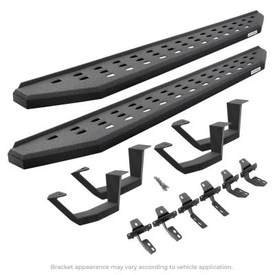 Go Rhino - Go Rhino 6944326820PC RB20 Running Boards w/Mounting Brackets 2 Pairs Drop Steps