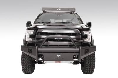 Fab Fours - Fab Fours R20482-1 Front Black Steel Elite Bumper Front Lower Guard Vert Plate