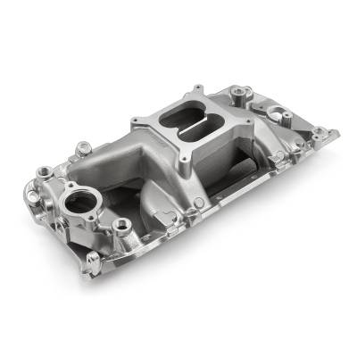 Speedmaster - Speedmaster 1-147-020 MidRise Air Oval Port Intake Manifold for Chevy BBC