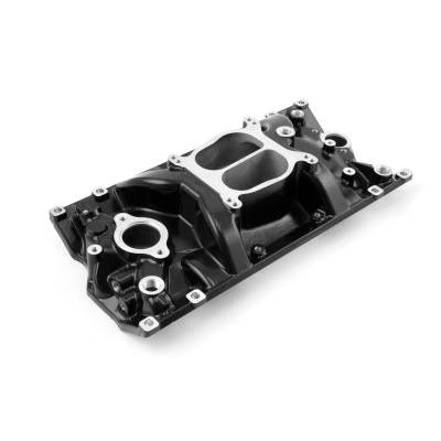 Speedmaster - Speedmaster 1-147-006 LowRise Vortec Intake Manifold Blk for Chevy SBC