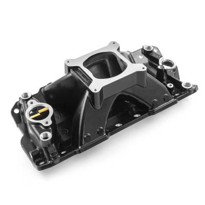 Speedmaster - Speedmaster 1-147-015 HiRise Intake Manifold Blk for 57-95 Chevy SBC