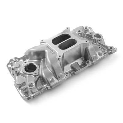 Speedmaster - Speedmaster 1-147-032 MidRise Alu. Intake Manifold Mach-Polish for Chevy SBC