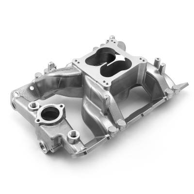 Speedmaster - Speedmaster 1-147-074 MidRise Air Intake Manifold Mach Polished for Pontiac