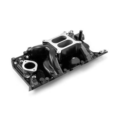 Speedmaster - Speedmaster 1-147-030 MidRise Air Intake Manifold Black for Mopar SB