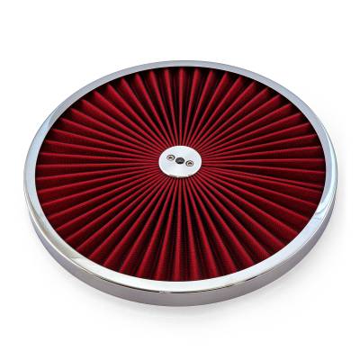 Speedmaster - Speedmaster PCE103.1015 14" Extreme Style w/Chrome Ring Washable Air Cleaner