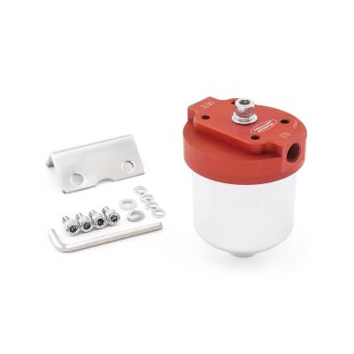 Speedmaster - Speedmaster PCE132.1016 Billet Fuel Filter w/Replaceable Element 3/8" NPT Brkt