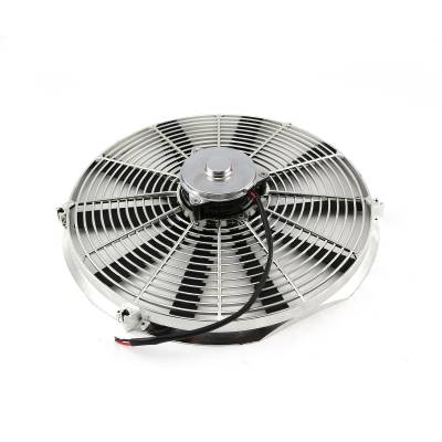 Speedmaster - Speedmaster PCE185.1011 16" Reversible 12V Radiator Electric Fan Chrome Motor
