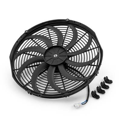 Speedmaster - Speedmaster PCE185.1014 16" Reversible 12V S Blade Radiator Electric Fan Motor