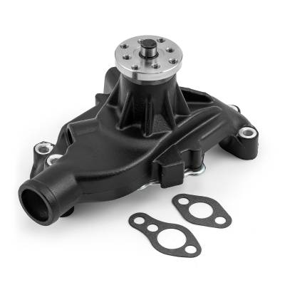 Speedmaster - Speedmaster PCE195.1083.02 Chevy SBC 350 HV Alum Short Pump w/Heater Port Black