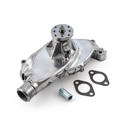 Speedmaster - Speedmaster PCE195.1010.03 Alu. Short Water Pump Pol for Chevy BBC