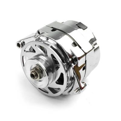 Speedmaster - Speedmaster PCE360.1022 GM 100A 1 Wire Billet Fan Silver Alternator