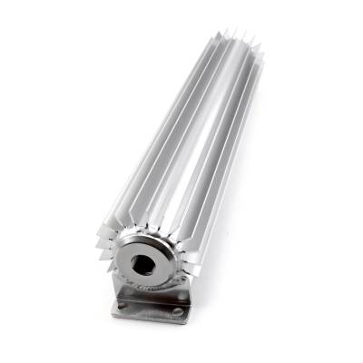 Speedmaster - Speedmaster PCE186.1001 12" Silver Anodized Single Pass Trans Oil Cooler