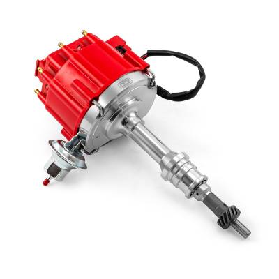Speedmaster - Speedmaster PCE376.1038.01 6000 65K Coil HEI Distributor Red for Ford SB