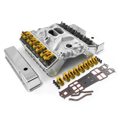 Speedmaster - Speedmaster PCE435.1001.01 Cylinder Head Top End Engine Combo Kit for Chevy SBC