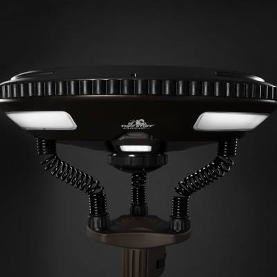 Tuff Stuff Overland - Tuff Stuff Overland TS-4-1000 HALO 9.75" SOLAR FREESTANDING LIGHT w/SPEAKER