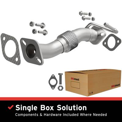 BRExhaust - BRExhaust 107-0411 Direct-Fit Front Pipe Kit for 14-18 Kia Forte/Forte5 2.0L