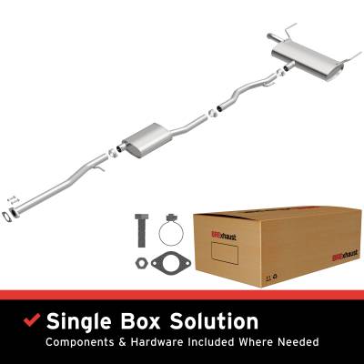 BRExhaust - BRExhaust 106-1012 Direct-Fit Exhaust System Replacement Kit