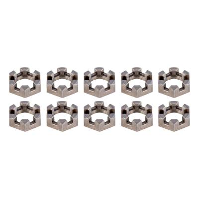 CURT - CURT 2025027769 6-Slot Castle Spindle Nut 3500-8000lb Axle 1"x14 Thread 10Pc