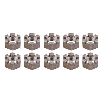 CURT - CURT 2025027771 6-Slot Castle Spindle Nut 12k-16k. Axles 1.75"-12 Thread 10pk