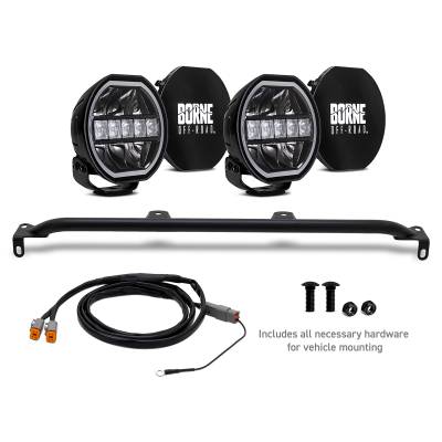 Mishimoto - Mishimoto BNLT-BR-21M-B27U 7" Round Lights for 21+ Ford Bronco w/Modular Bumper