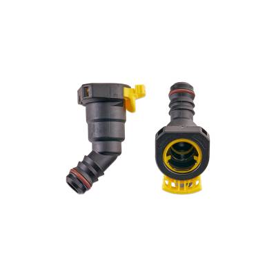 IAG Performance - IAG RPL-FIT-05826 1/2" SAE Quick Connect Female to 1/2" Hose Barb Angled