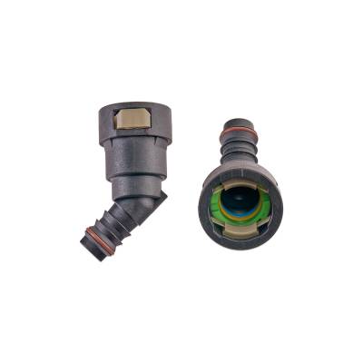 IAG Performance - IAG RPL-FIT-05823 5/8" SAE Quick Connect Female to 1/2" Hose Barb Angled