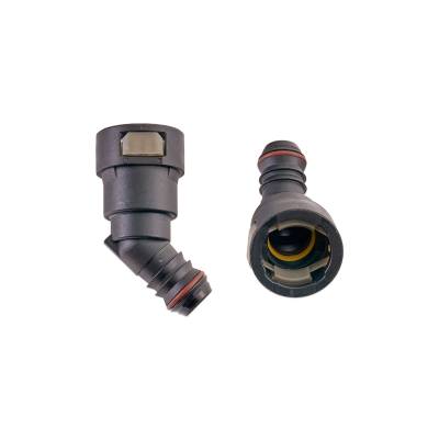 IAG Performance - IAG RPL-FIT-05800 5/8" SAE Quick Connect Female to 5/8" Hose Barb Angled