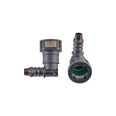 IAG Performance - IAG RPL-FIT-05830 1/2" SAE Quick Connect Female to 11mm Hose Barb Right Angled
