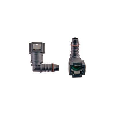 IAG Performance - IAG RPL-FIT-05827 5/16" SAE Quick Connect Female to 8mm Hose Barb Right Angled