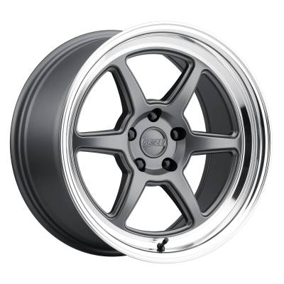 Kansei Wheels - Kansei Wheel K14-ROKU 18x10.5 5x112 12mm Matte Gunmetal K14G-181517+12