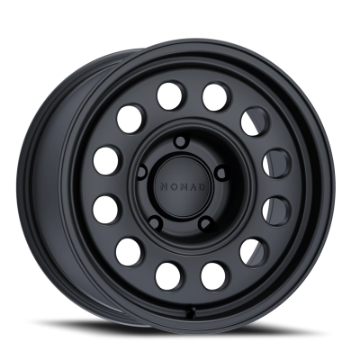 Nomad Wheels - NOMAD WHEELS N501-CONVOY 15x7 5x5.5 -10mm Satin Black N501SB-57055-10