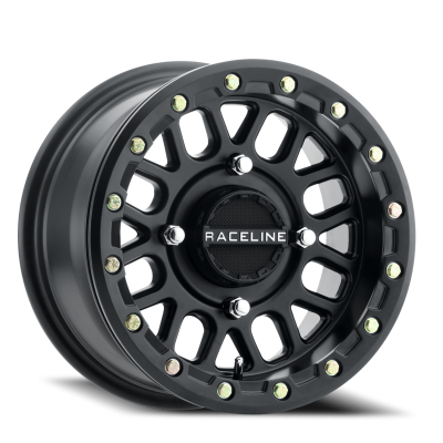 Raceline Wheels - Raceline Wheels Podium Beadlock UTV A93B 14x7 4x137 10mm Black A93B-47037+10