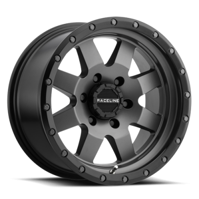 Raceline Wheels - Raceline Wheels Defender 935G 17x9 5x5.0 0mm Gunmetal Gray 935G-79050-00